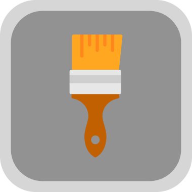 Boya fırçası simgesinin vektör illüstrasyonu