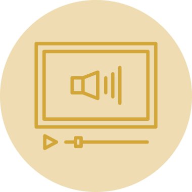 Ses Web simgesi, vektör çizim. 