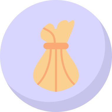 Çiçek paketinin basit vektör illüstrasyon simgesi