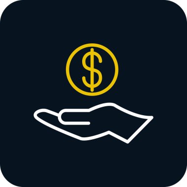 Dolar simgesi soyut bir grupta izole edildi