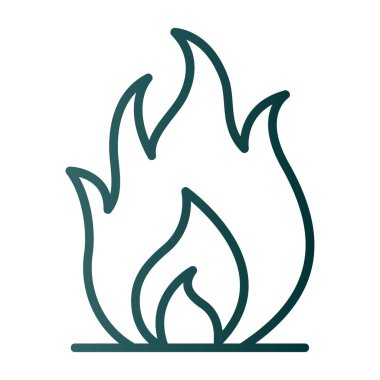 Yangın. Web simgesi basit illüstrasyon