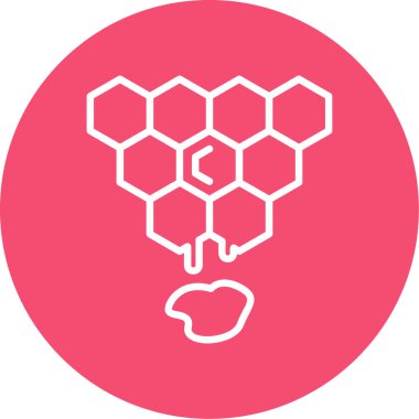 Basit Bal simgesi, vektör illüstrasyonu