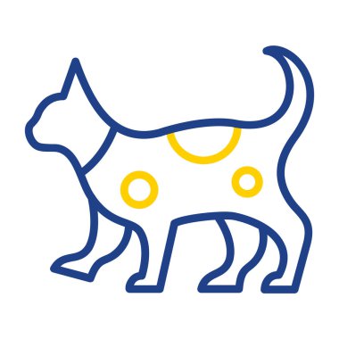 kedi simgesi vektör illüstrasyonu