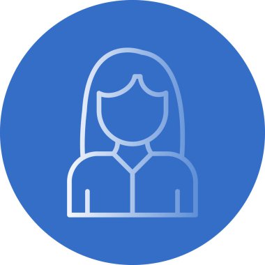 kadın avatar simgesi, vektör tasarımı 