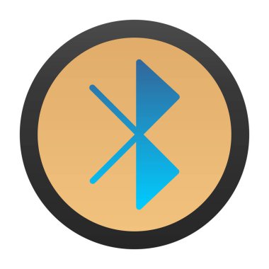 Bluetooth Web simgesi basit illüstrasyon 