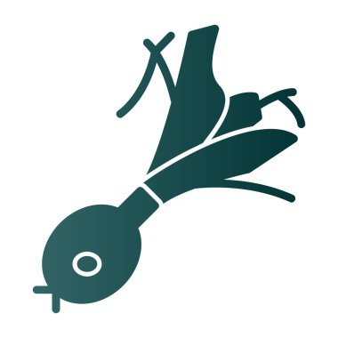 Soğan vektörü simgesi, illüstrasyon 