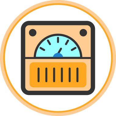 Saat. Web simgesi basit illüstrasyon