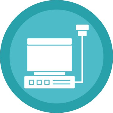 Ultrason makinesi ikon vektör çizimi