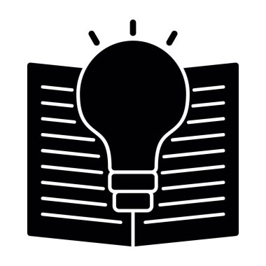 Ampul simgeli kitap, basit biçim