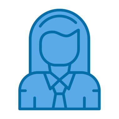 kadın avatar simgesi, vektör tasarımı 