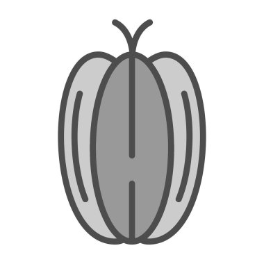 Carambola simge vektör illüstrasyonu