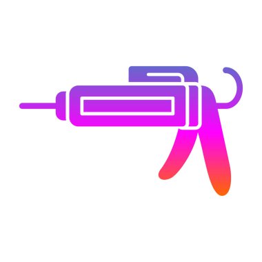 Beyaz arkaplanda izole edilmiş renkli elektrikli matkap simgesi. Tamir aleti işareti. Değişken rastgele dinamik şekiller. vektör illüstrasyonu