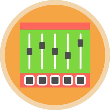 Denetleyici ya da müzik çalar simgesinin vektör çizimi 