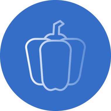 çan biberi simgesi, vektör illüstrasyonu