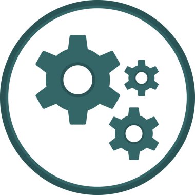 Gears'ı satırı vektör simgesi 