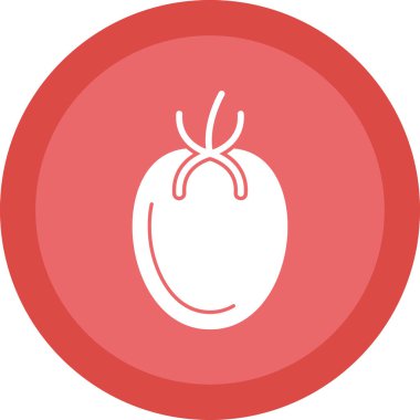 Domates. Web simgesi basit illüstrasyon