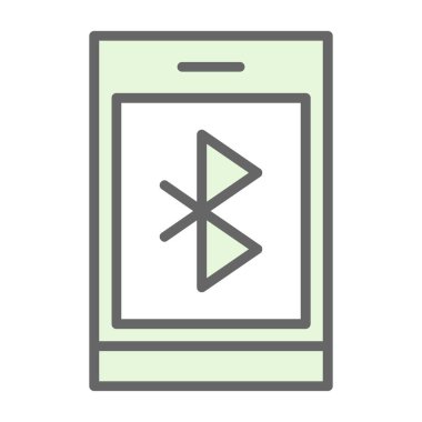 Bluetooth Web simgesi basit illüstrasyon 