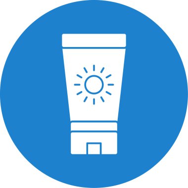 saun krem ikonu vektör illüstrasyonu