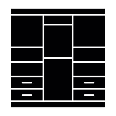 pencere glyph düz vektör simgesi