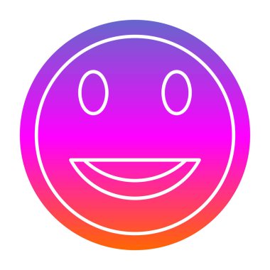 Moda tarzı ve vektör illüstrasyonunda emoji simgesi