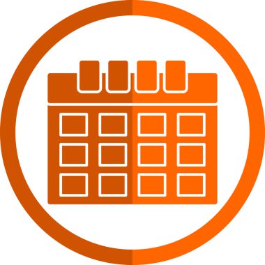 Takvim simgesi vektör illüstrasyonu