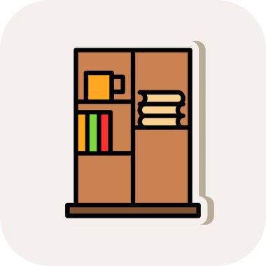 Kitap Davası ikon vektör illüstrasyonu