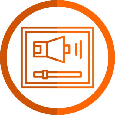 video kamera vektör resimleme simgesi