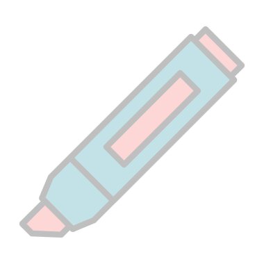 Vurgulama simgesi vektör illüstrasyonu