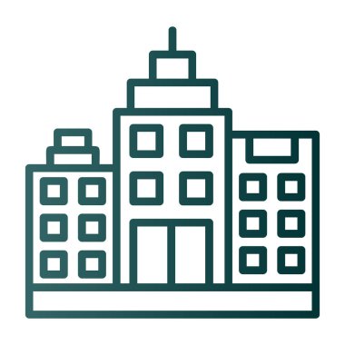 modern yapı web simgesi, vektör illüstrasyonu