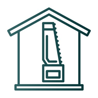 Ev Onarımı Web simgesi vektör illüstrasyonu