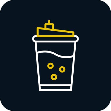 kahve fincanı simgesi, vektör illüstrasyonu