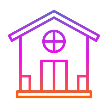 ev simgesi modern basit illüstrasyon