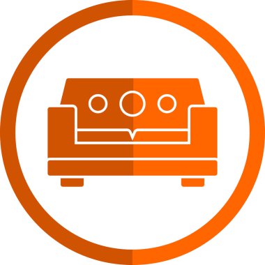 Kanepe. Web simgesi basit tasarım