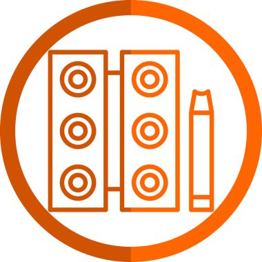 Modern bir simgenin vektör illüstrasyonu