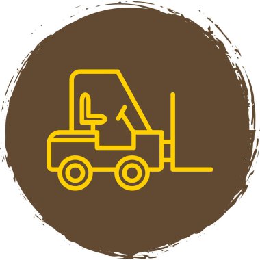 vector illustration of Forklift icon 