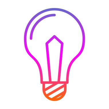 Ampul simgesi web basit illüstrasyon