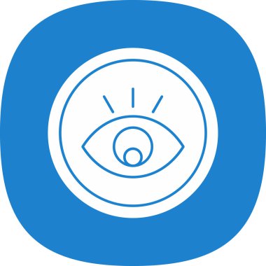 Göz. Web simgesi basit illüstrasyon 