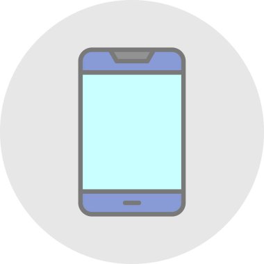 Akıllı telefon simgesinin vektör illüstrasyonu 