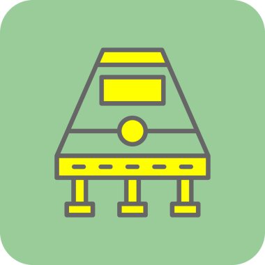 uzay gemisi kapsülü ikon vektör çizimi