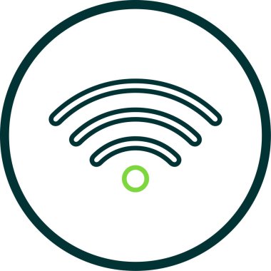 wifi simgesi, vektör illüstrasyonu basit tasarım