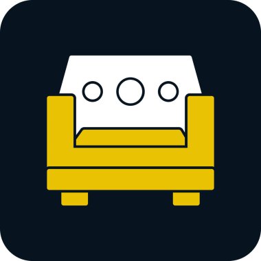 Kanepe. Web simgesi basit tasarım