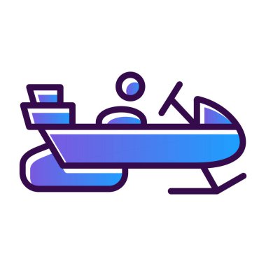 Kar mobil düz simge, vektör illüstrasyon basit tasarım