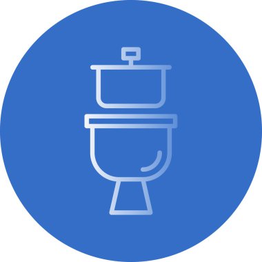 Tuvalet. Web simgesi basit illüstrasyon