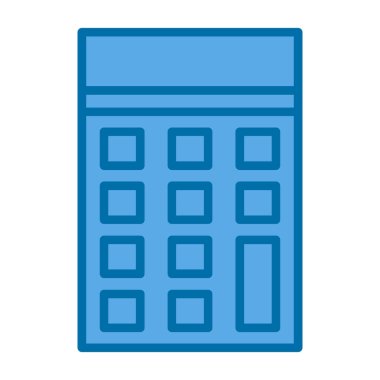 Basit Hesaplayıcı Simgesi, vektör illüstrasyonu