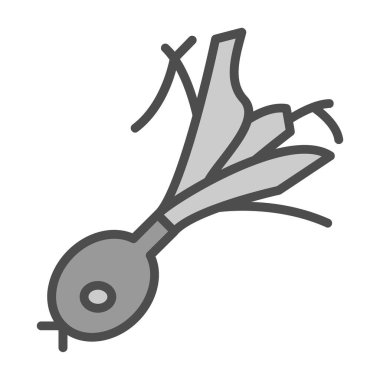 Soğan vektörü simgesi, illüstrasyon 