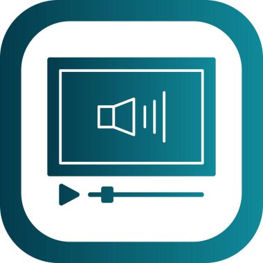 Ses Web simgesi, vektör çizim. 