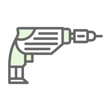 Sondaj makinesi ikon vektör çizimi