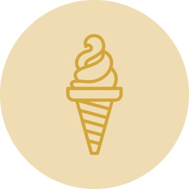 dondurma ikonu vektör illüstrasyonu