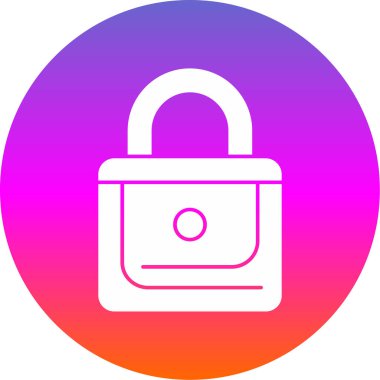 asma kilit simgesi, vektör çizimi  