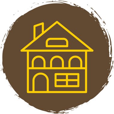 Bina. Web simgesi basit illüstrasyon 